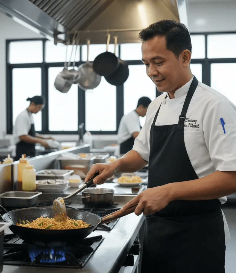 Woman exercising in gym